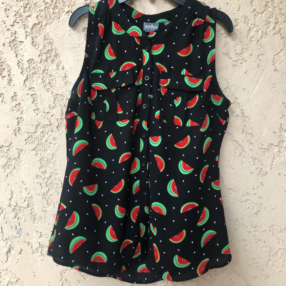 NEW YORK AND COMPANY SUMMER WATERMELON TOP